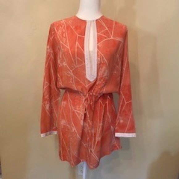 BCBG MAX AZRIA RUNWAY LAVA COMBO LAURYN DRESS - Picture 1 of 3